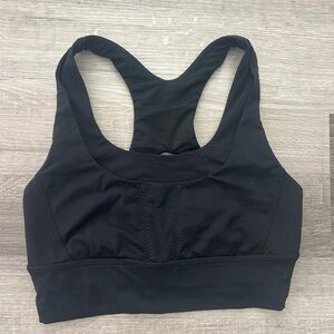 Lululemon Black Pocket longline Sports Bra